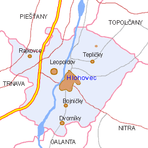 Ubytovanie Okres Hlohovec
