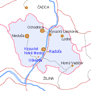 Ubytovanie Okres Kysucké Nové Mesto